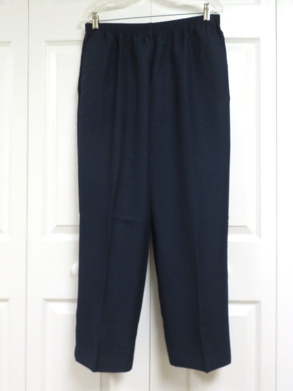 Alfred Dunner Classics 16 SHORT Navy Blue Solid 29" Inseam